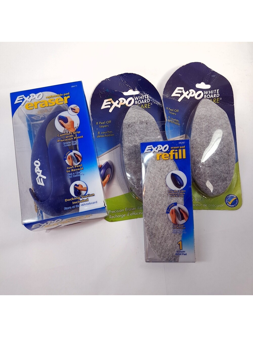 EXPO Dry Erase Precision Point Eraser Replaceable Pad refill sets 08473 09287